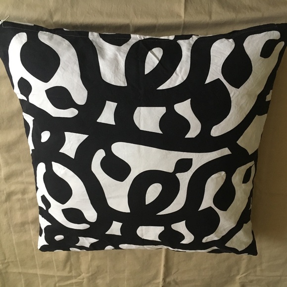 Ikea Accents Black And White Pillow Cover Poshmark